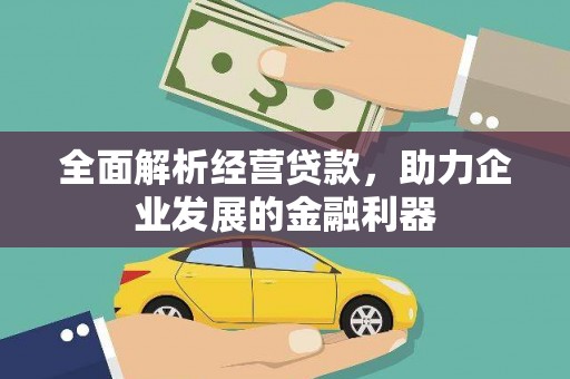 临安全面解析经营贷款，助力企业发展的金融利器