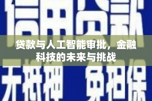 临安贷款与人工智能审批，金融科技的未来与挑战