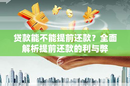 临安贷款能不能提前还款？全面解析提前还款的利与弊
