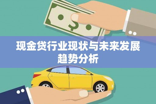 临安现金贷行业现状与未来发展趋势分析