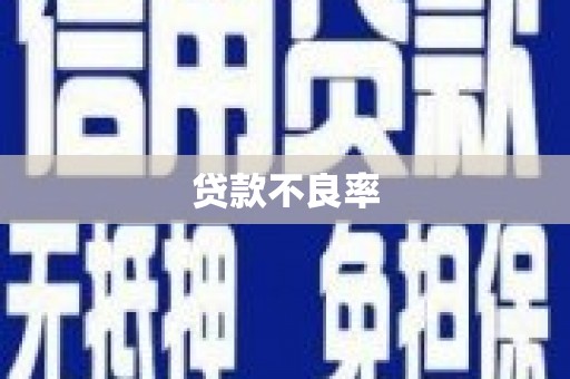 临安贷款不良率