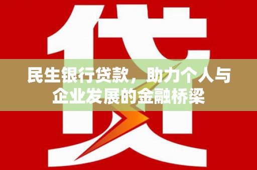 临安民生银行贷款，助力个人与企业发展的金融桥梁