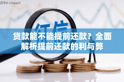 临安贷款能不能提前还款？全面解析提前还款的利与弊