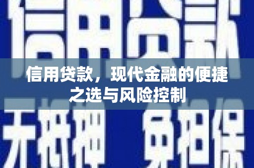 临安信用贷款，现代金融的便捷之选与风险控制