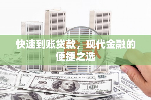 临安快速到账贷款，现代金融的便捷之选