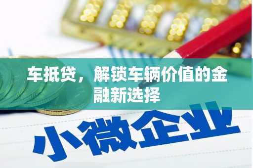 临安车抵贷，解锁车辆价值的金融新选择