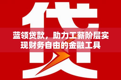 临安蓝领贷款，助力工薪阶层实现财务自由的金融工具