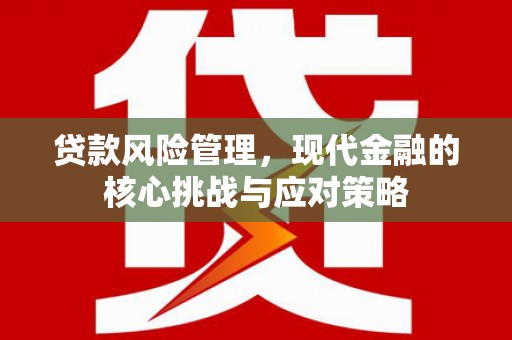 临安贷款风险管理，现代金融的核心挑战与应对策略