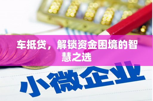 临安车抵贷，解锁资金困境的智慧之选