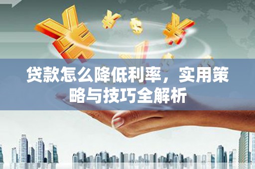 临安贷款怎么降低利率，实用策略与技巧全解析