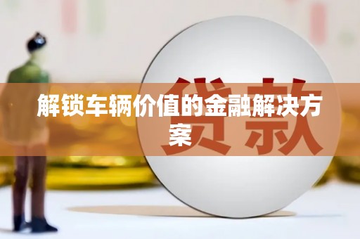 临安解锁车辆价值的金融解决方案