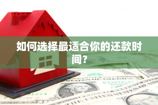 临安如何选择最适合你的还款时间？