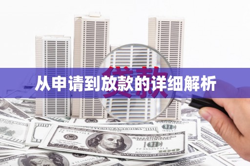 临安从申请到放款的详细解析